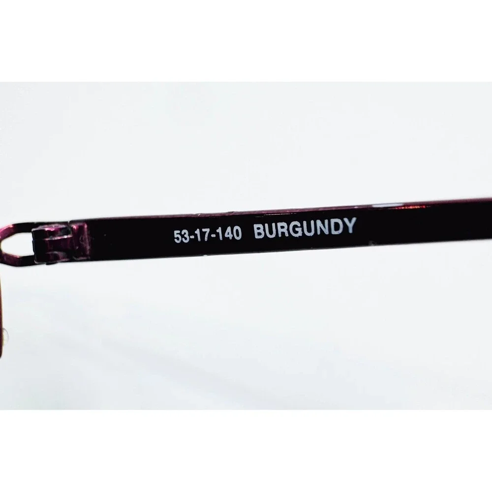 Kirkland Signature Sabino Eyeglasses Women Burgundy Semi-Rimless 53-17-140 44946